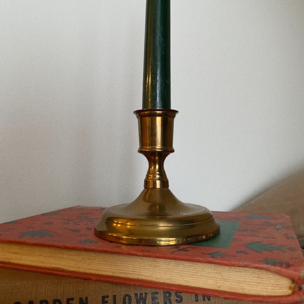 Vintage Swedish Brass Candle Holder - Skultuna 1607